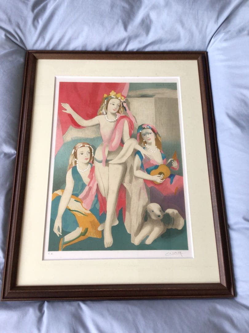 ◉真作正規◉マリー・ローランサン◉銀座フジヰ画廊◉舞台稽古◉大判リトグラフ・EA