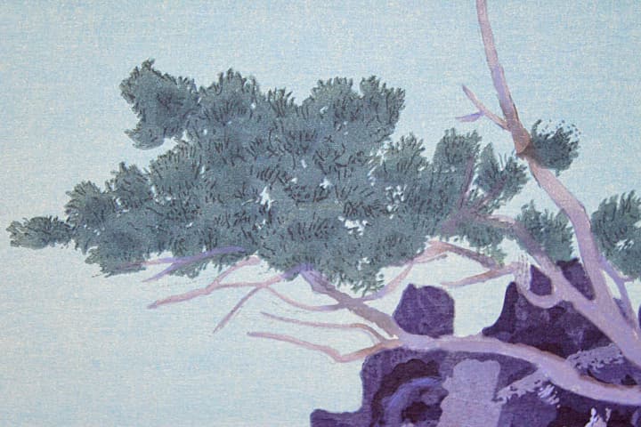 東山魁夷 【潮音】木版画 シート