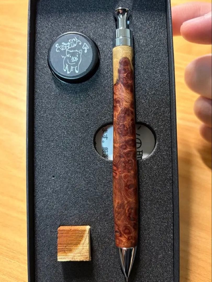 こぶた工房　旧型固定式口金0.5MP 極上+花梨紅白 グロテスク