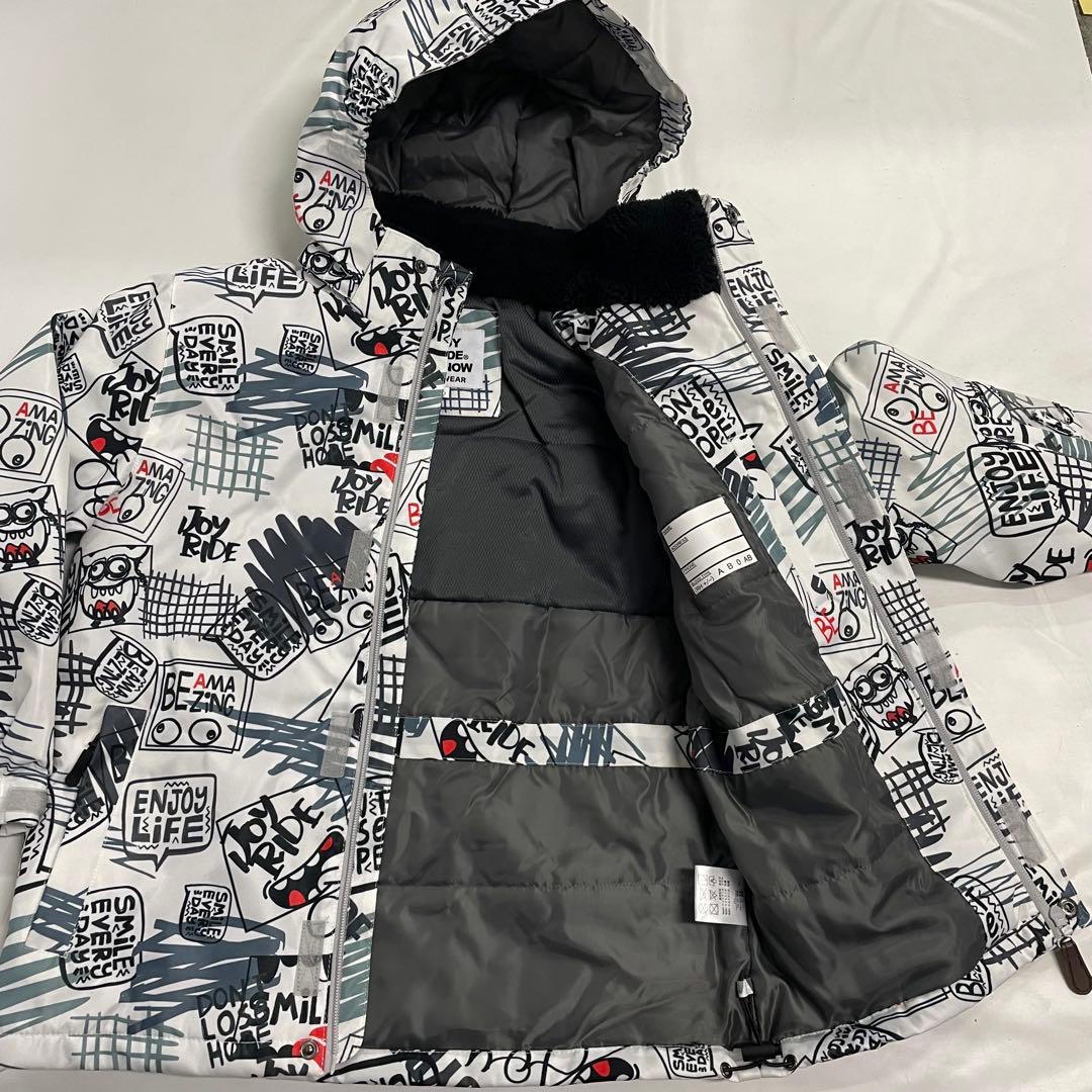 JOY RIDE キッズ スキー スノボ ウェア 140cm 白 黒