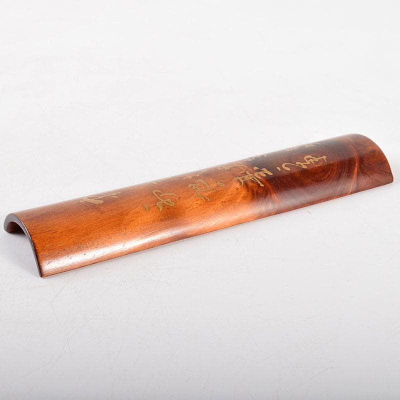 煎茶道具　天然肥松　和歌文　茶合　碗鎮　在銘　共箱　V　R4980