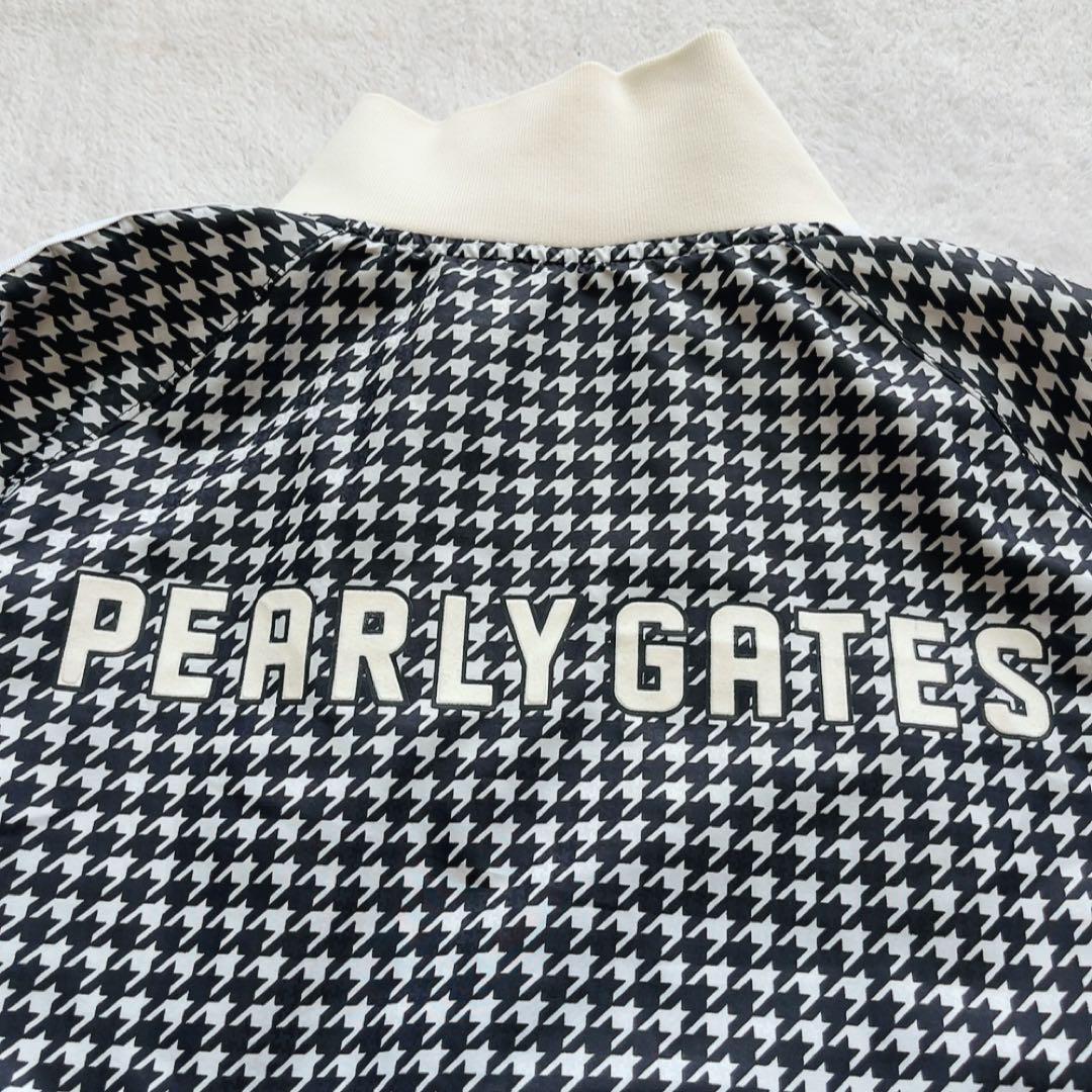 極美品　パーリーゲイツ　蓄熱裏地　スニード　ジャケット　千鳥　ブラック　ネイビー