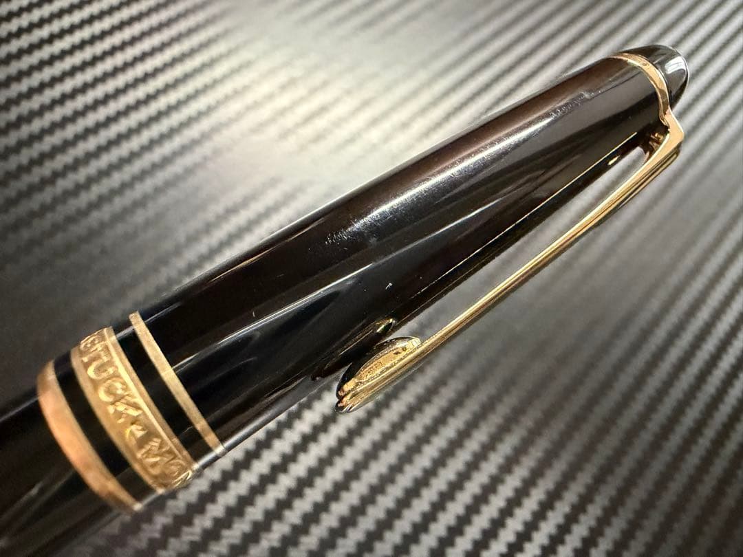 美品 モンブラン マイスターシュテュック 144 ブラック 全金 F 万年筆