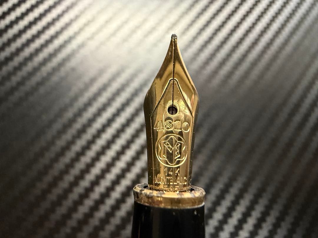 美品 モンブラン マイスターシュテュック 144 ブラック 全金 F 万年筆