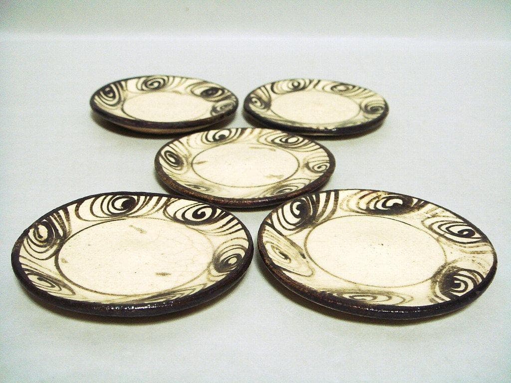 921『馬の目 豆皿 手塩皿 5枚』　/骨董品 古美術 アンティーク 古玩