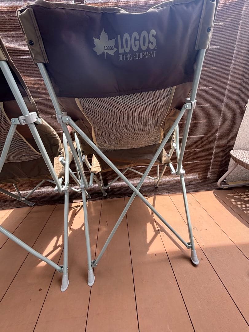 【値下げ】狩男さん依頼　LOGOS 折りたたみアウトドアチェア 2脚セット