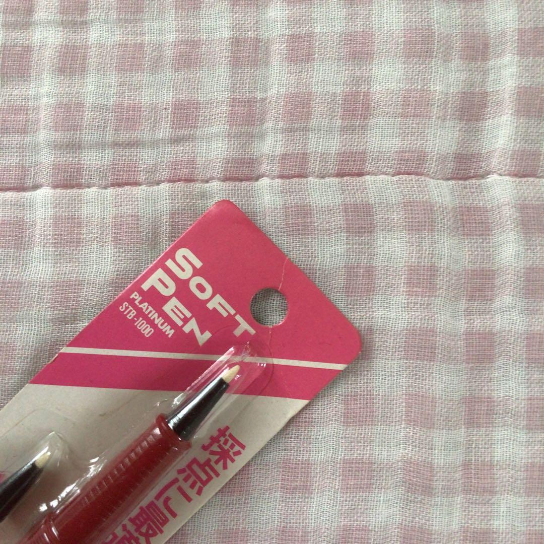 プラチナ ソフトペン 採点ペン STB-1000 赤軸 旧型 廃盤