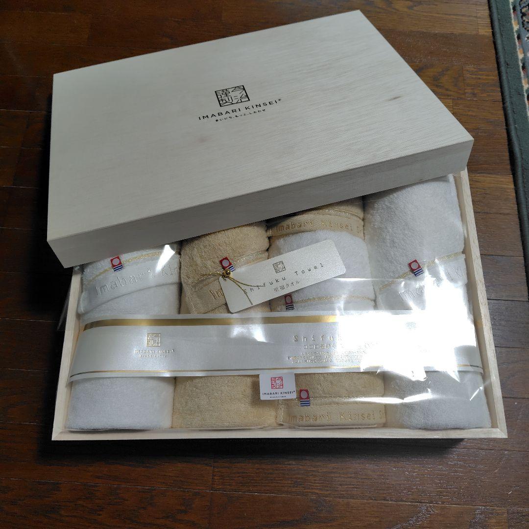 【新品】今治謹製☆至福タオル☆バスタオル3枚/フェイスタオル3枚☆桐箱入り