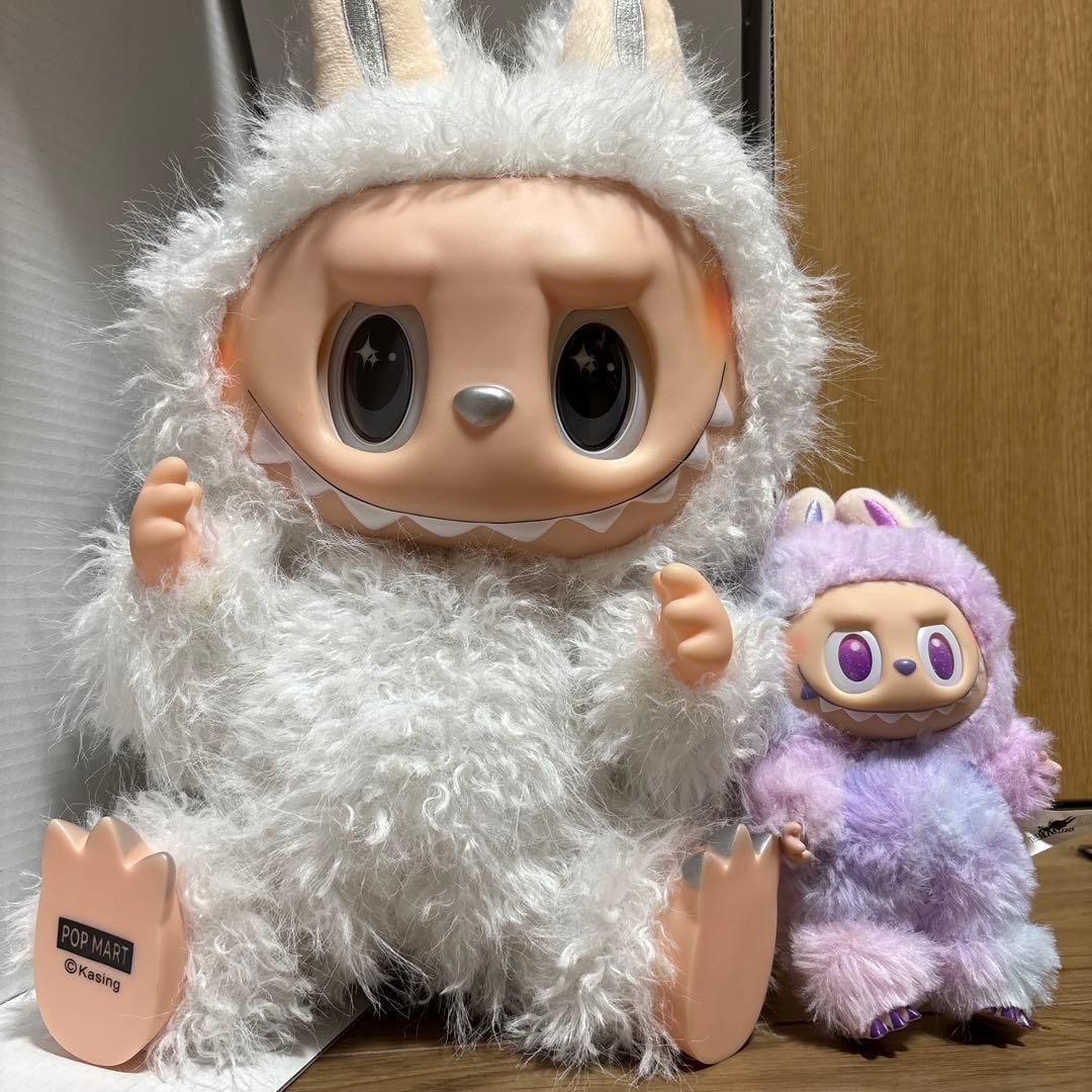 38cm ラブブ ジモモ 白 ホワイト シッポ付き ぬいぐるみ 海外輸入品