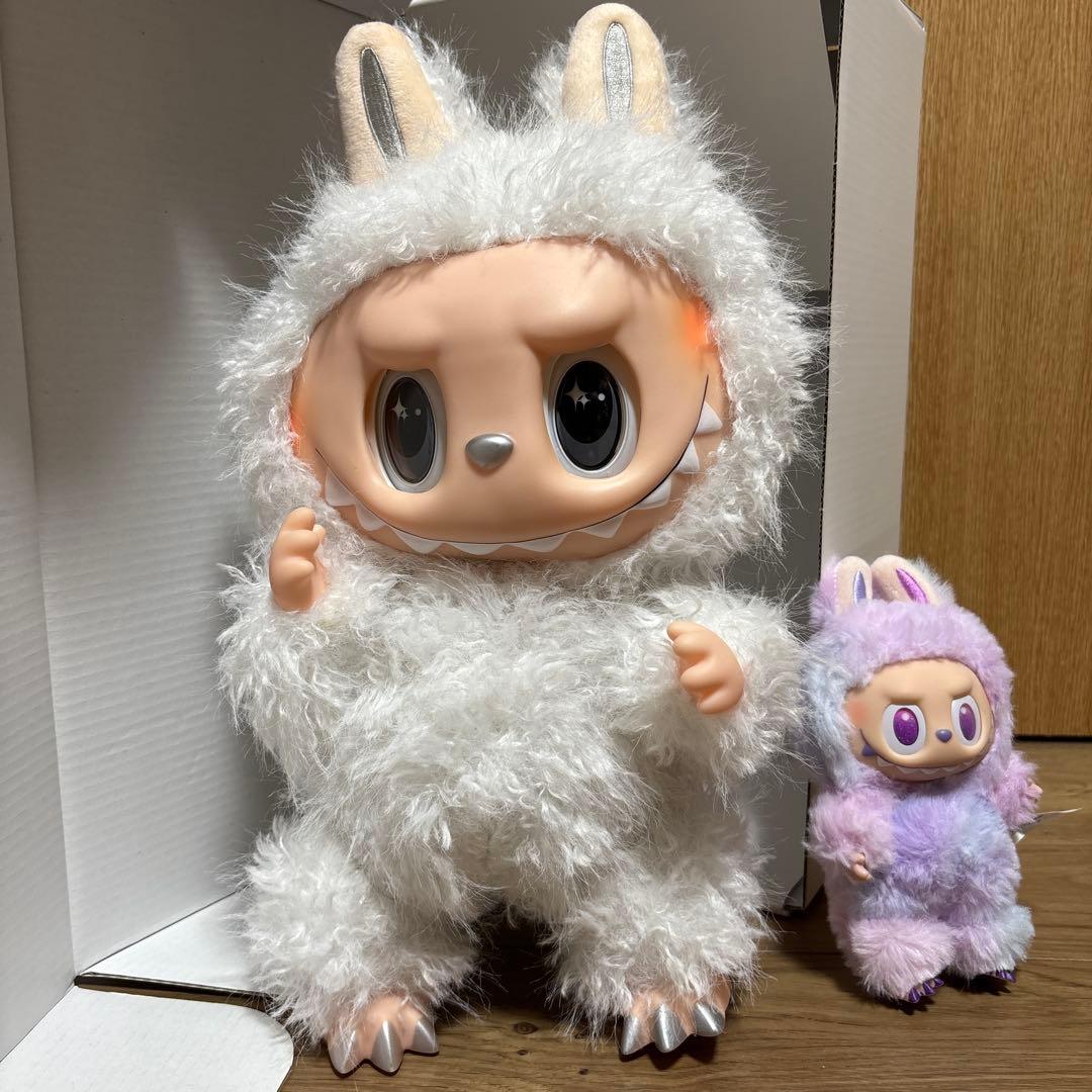 38cm ラブブ ジモモ 白 ホワイト シッポ付き ぬいぐるみ 海外輸入品