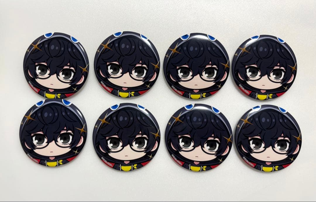 ペルソナ5 雨宮蓮　主人公　ジョーカー　アモカフェ　缶バッジ