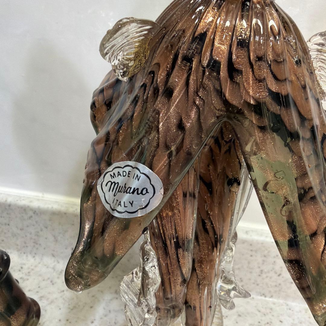 ベネチアンガラス　ムラーノ　ペアダンス人形