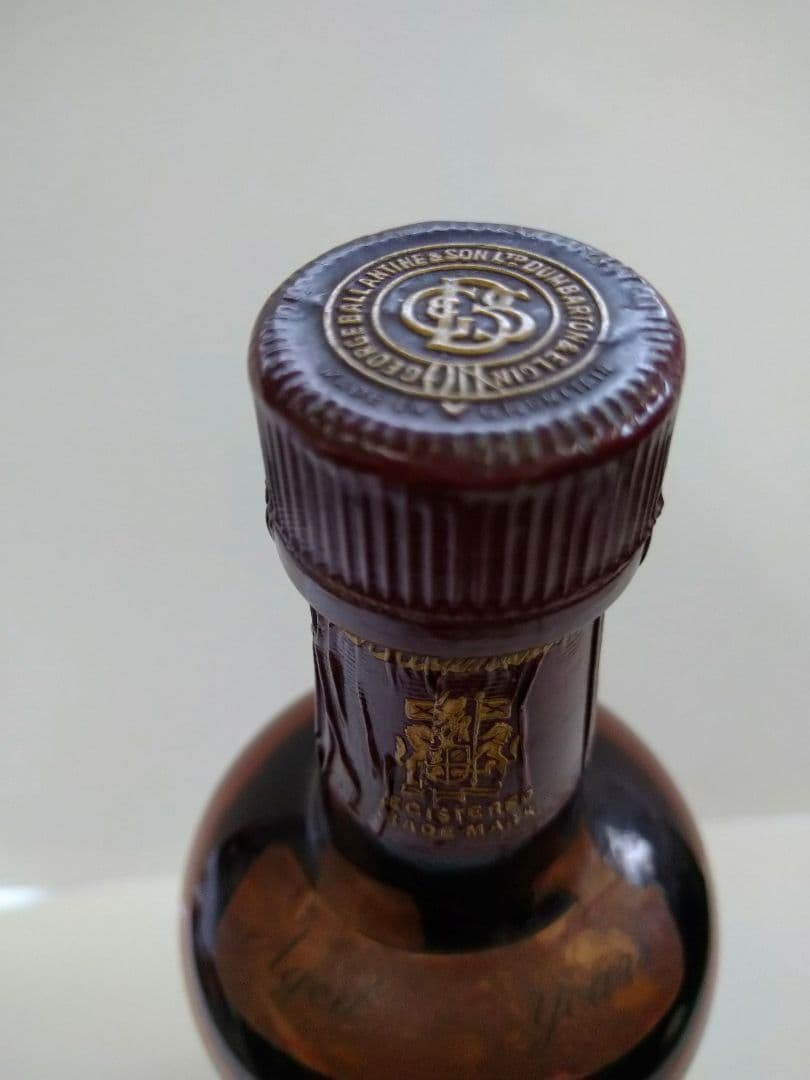 【あぶさん】古酒　未開栓　バランタイン30年　赤青旗　760ml 43度