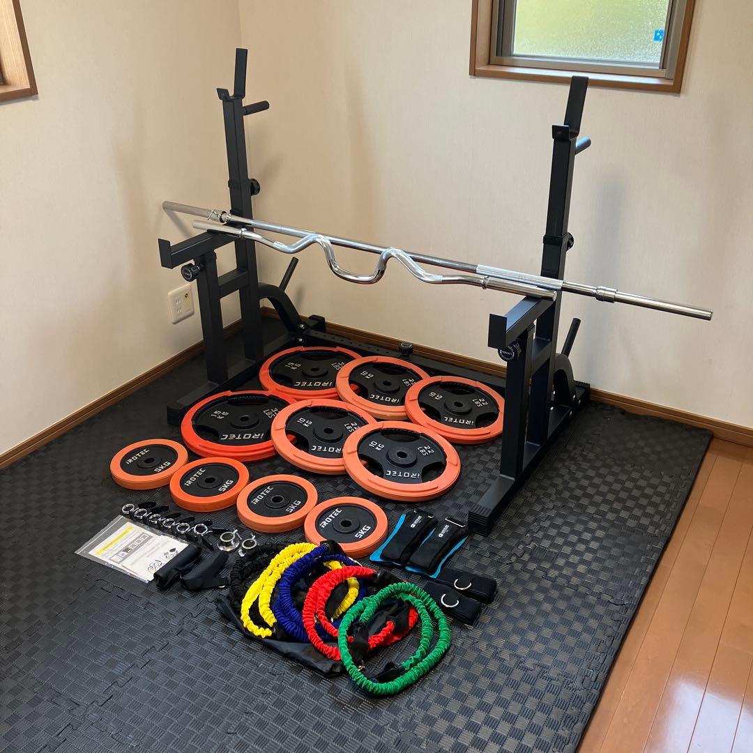 【直接引き取り限定】バーベルラック　ベンチプレス　プレート　アイロテック　その他