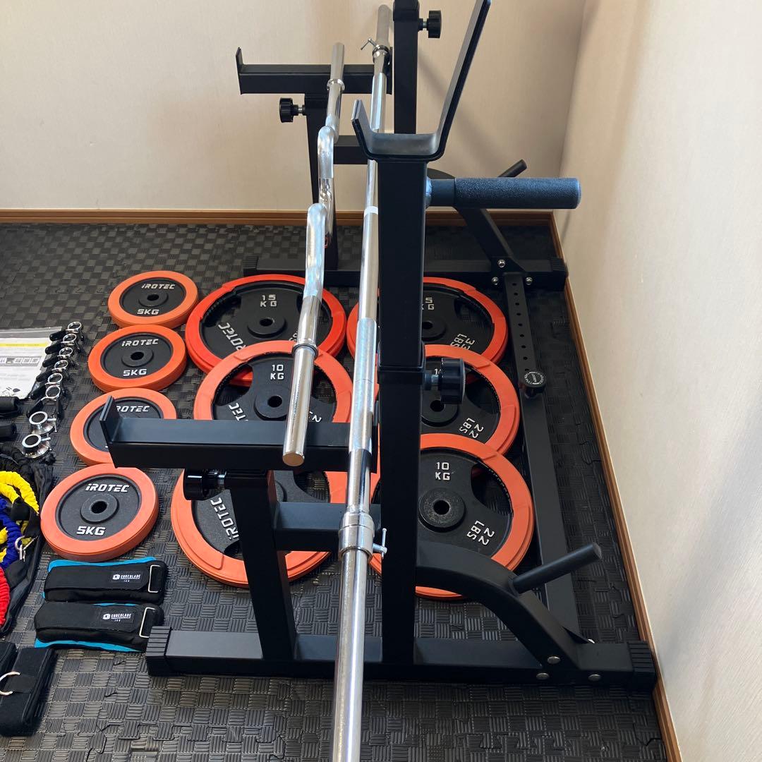 【直接引き取り限定】バーベルラック　ベンチプレス　プレート　アイロテック　その他