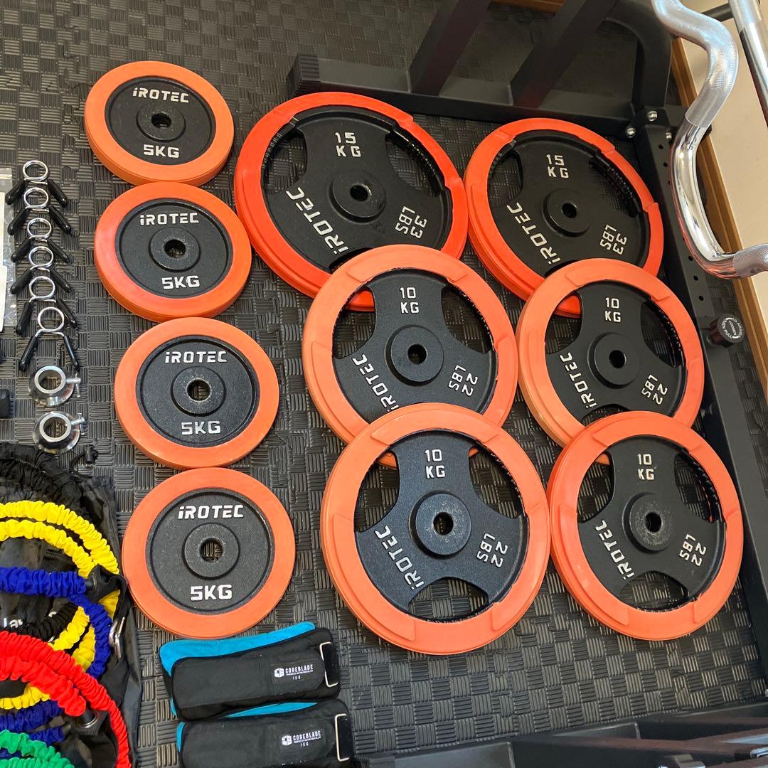 【直接引き取り限定】バーベルラック　ベンチプレス　プレート　アイロテック　その他