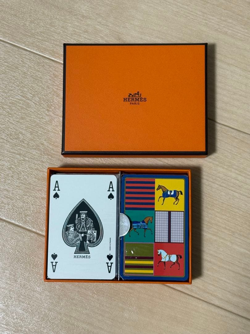 エルメス　トランプ馬柄