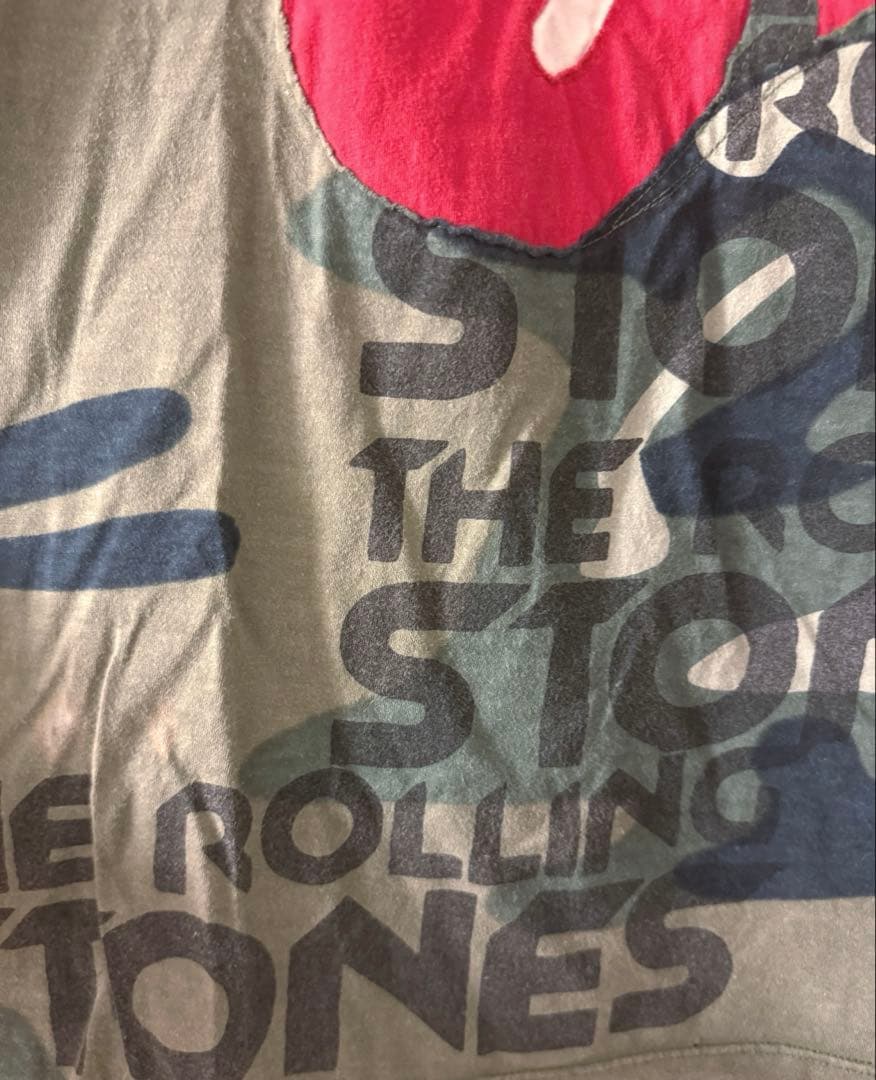 Buddhist Punk／ブディストパンク 迷彩柄ローリングストーンズTシャツ