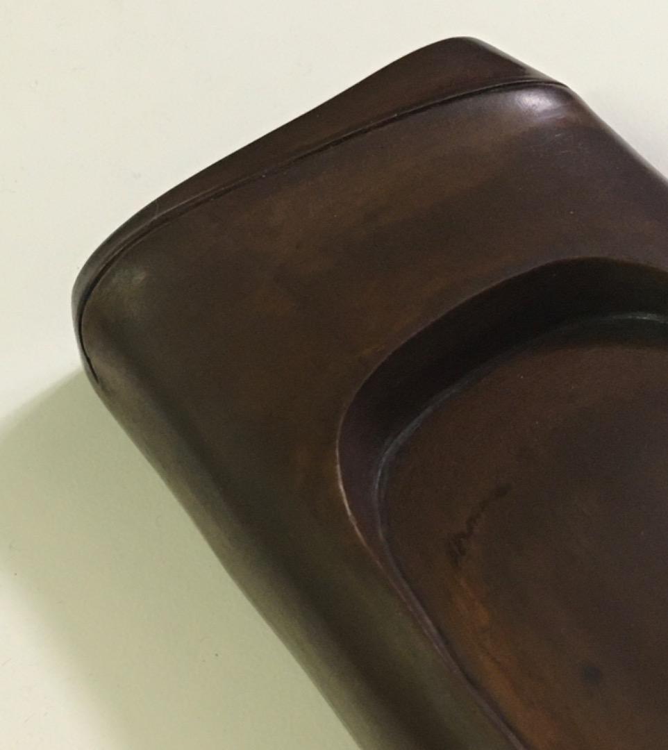 硯　アンティーク　朝陽石　筍　彫刻　縁起物　工芸品