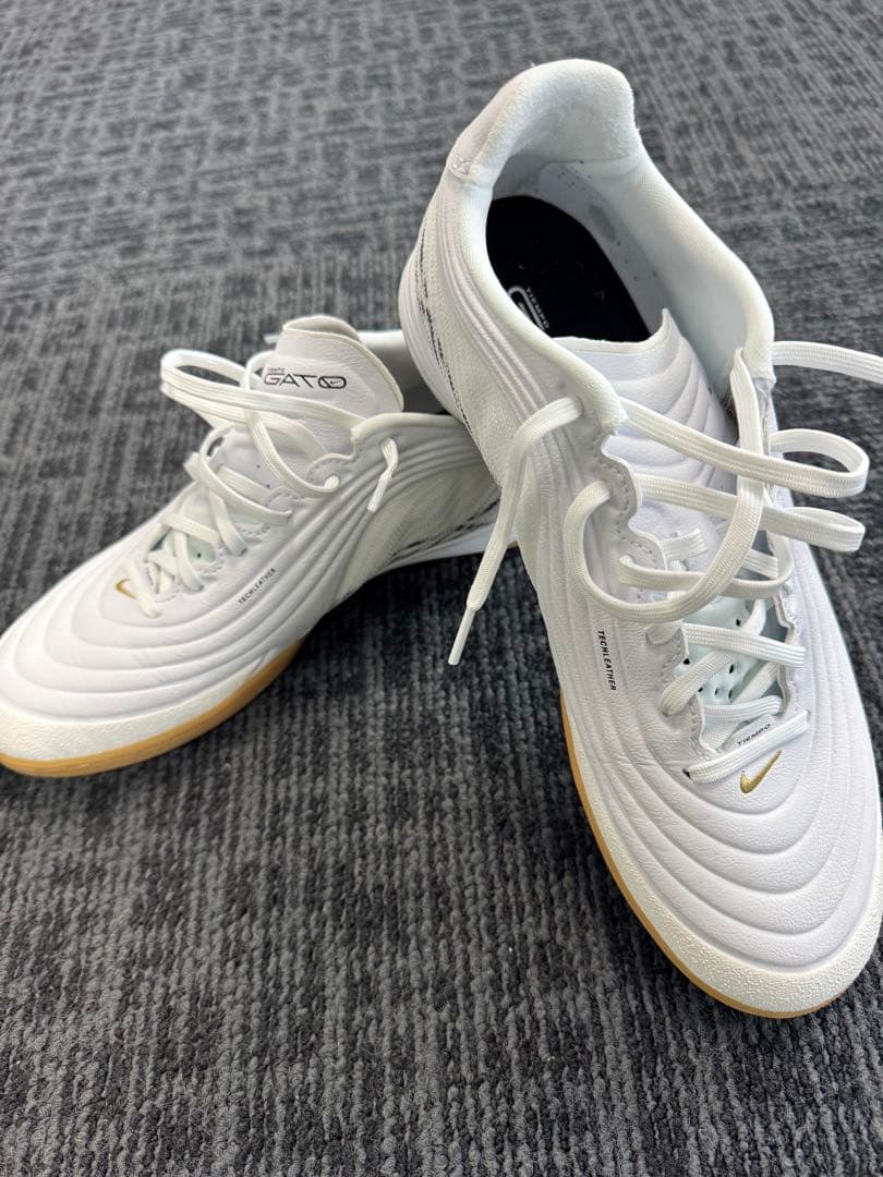 Nike ティエンポ　リアクトガト IC ホワイト/ゴールド　27cm