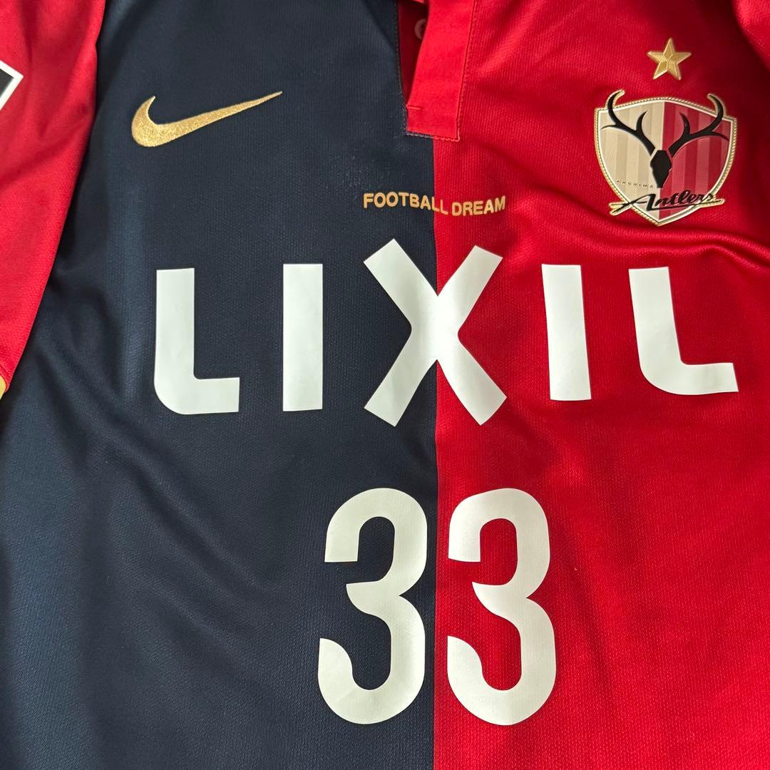 2016 鹿島アントラーズ レプリカユニフォーム金崎夢生　#33 XLサイズ