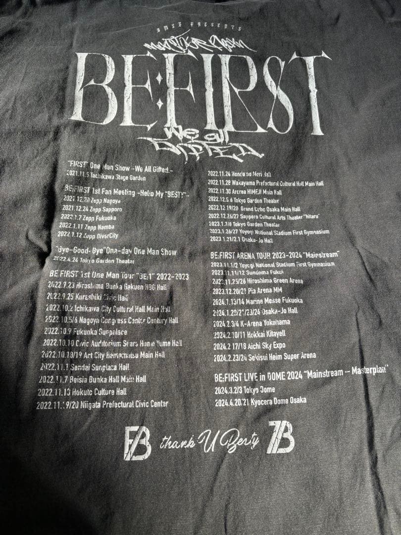 【期間限定値下げ中】BE:FIRST FC限定　メンプロT Mサイズ