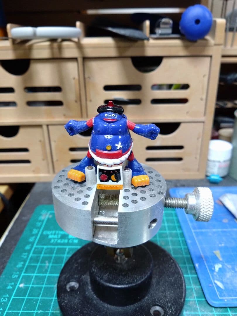 ミニロボダッチ　スモウロボ、タマゴロー、ドラタロー3点セット(土台付き)