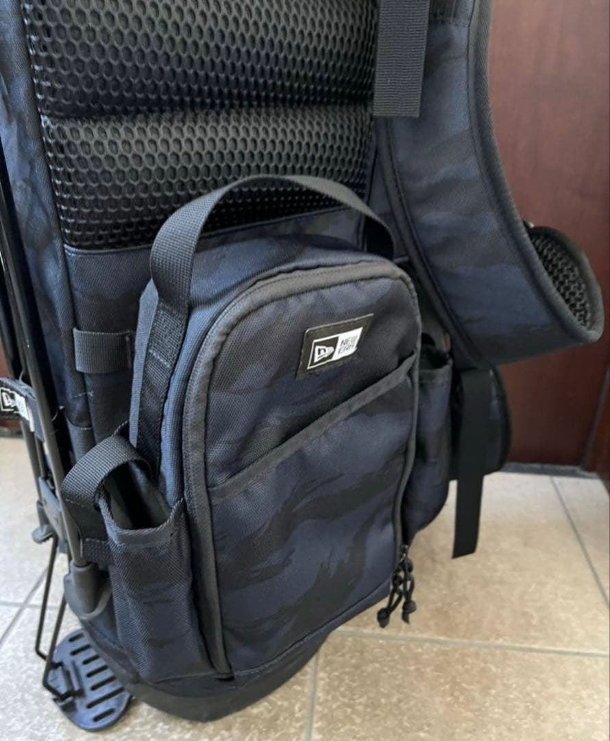 NEWERA キャディーバッグ　スタンド式　タイガーストライプカモネイビー