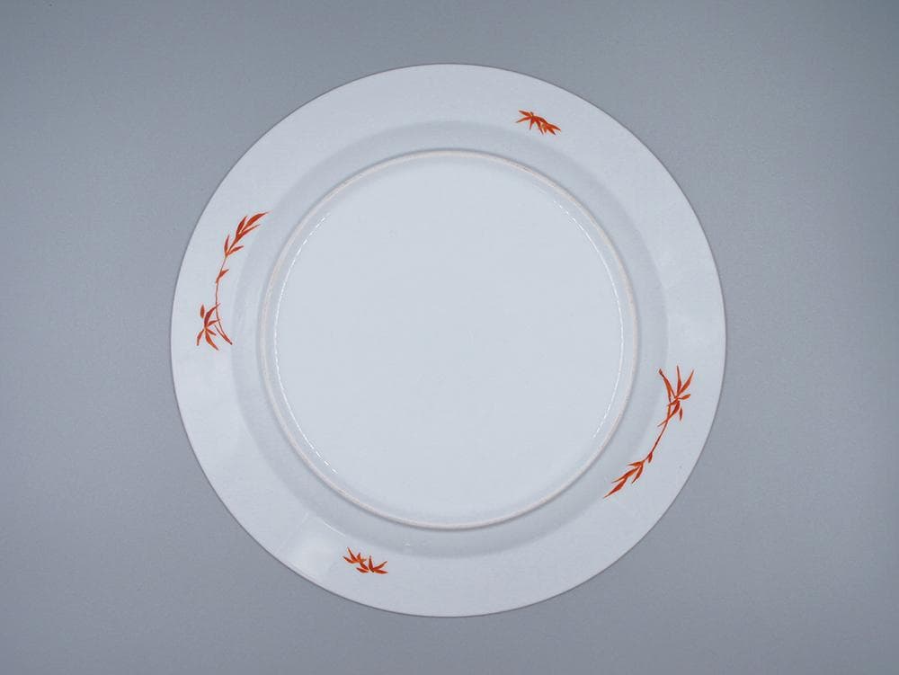 【瓷】　★ 瓷器 粉彩四季花卉紋折沿盤 ★　清代　蝶々 果物 手描文様　明清磁器