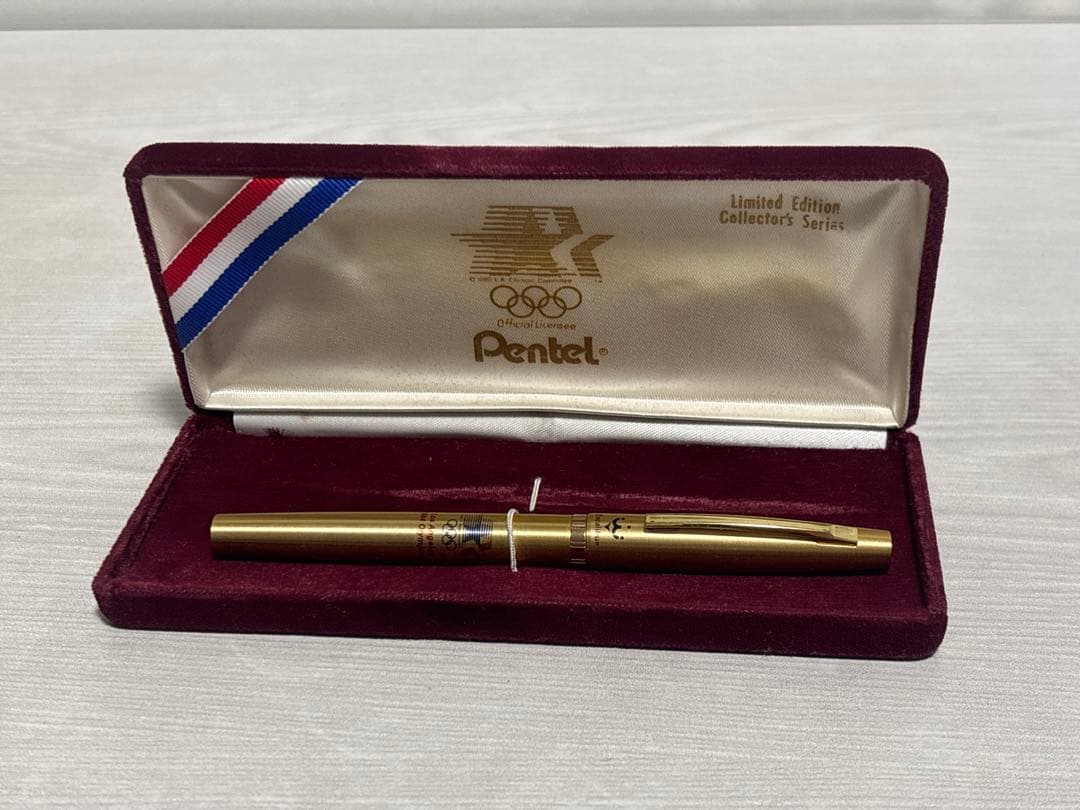 激レア　Pentel ロサンゼルスオリンピックボールペン ゴールド