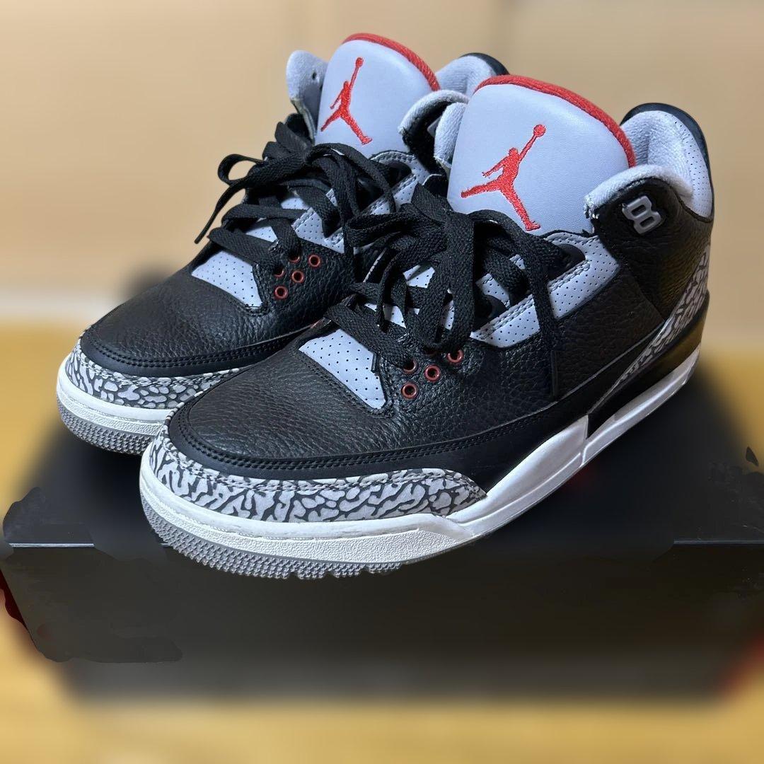 シューズ(男性用) AIR JORDAN3 RETRO OG BLACK CEMENT 2018
