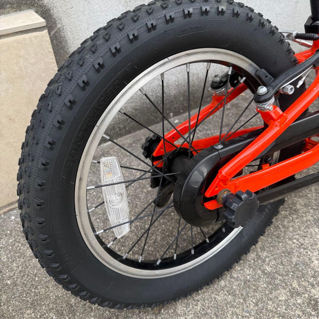 子供用自転車 16インチ Precaliber 身長99-117cm オレンジ