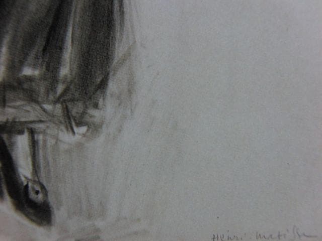 アンリ・マティス(Henri Matisse)、【坐る女】、高級画集画、状態良好