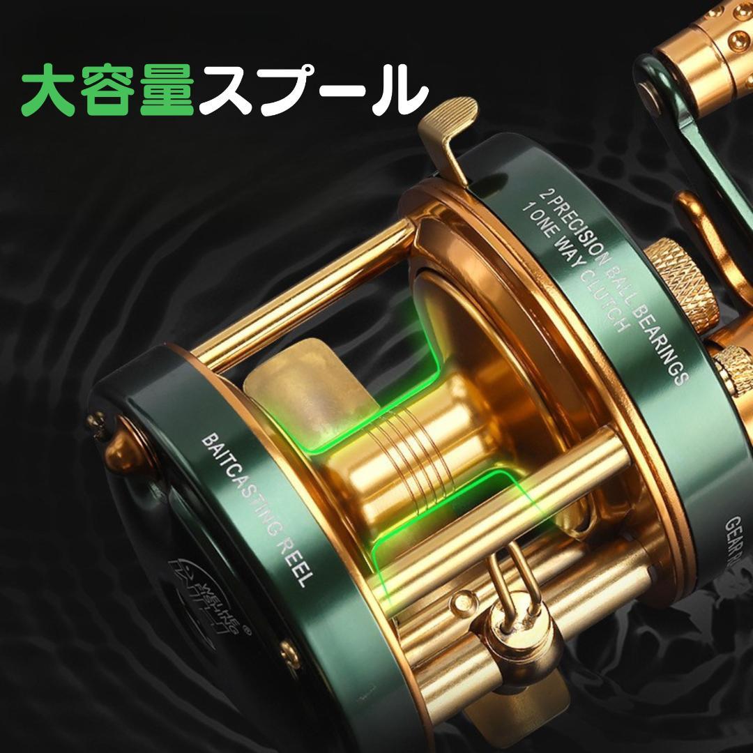 ベイトリール ビッグベイトリール リール 両軸リール 釣りリール 左ハンドル