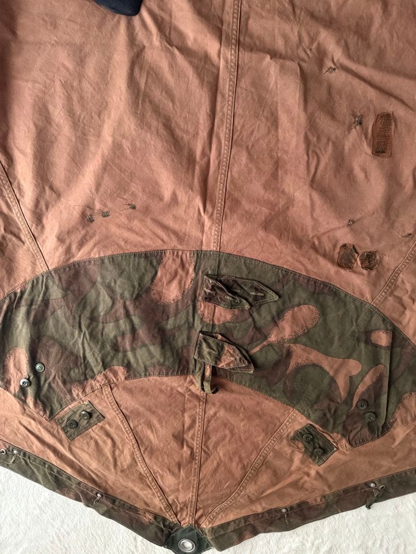 1500円off✨ハンガリー軍　軍幕　２枚　ポール・ペグセット テント