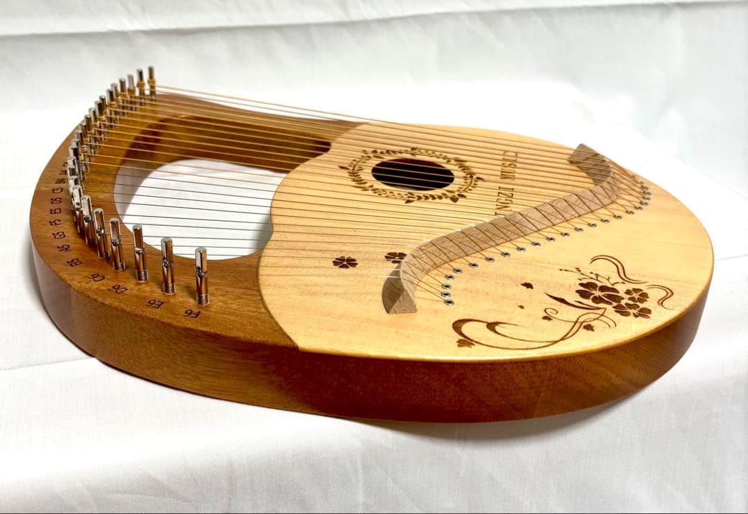 【美品】JINGZI MUSIC ライアーハープ 24弦 ミニハープ
