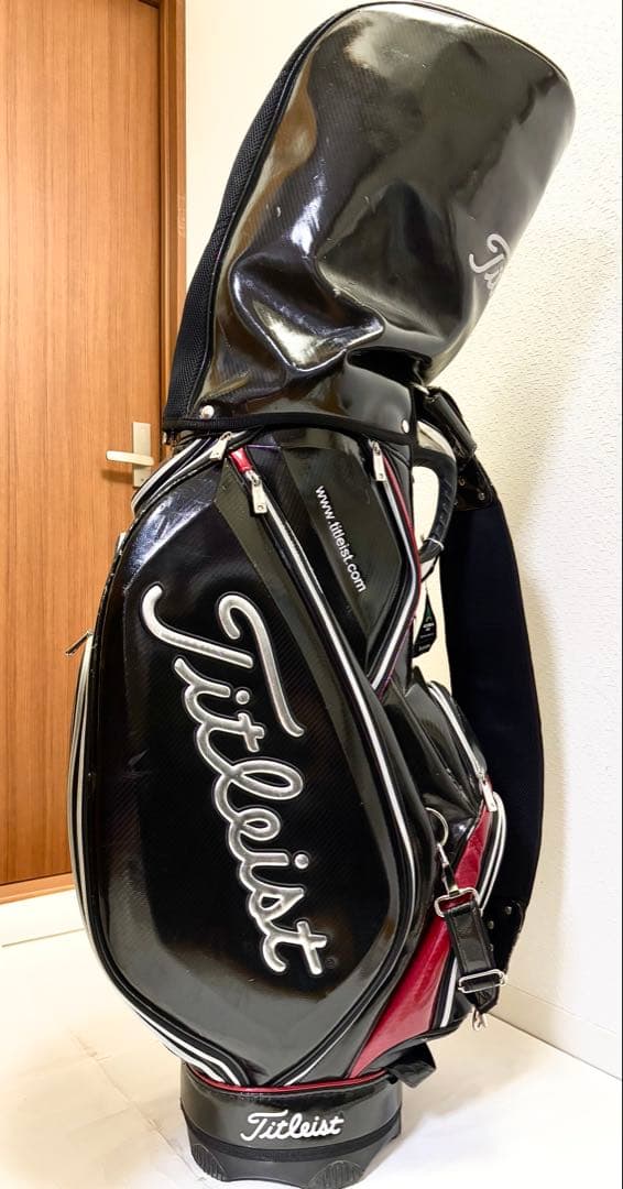 Titleist キャディバッグ 黒/赤