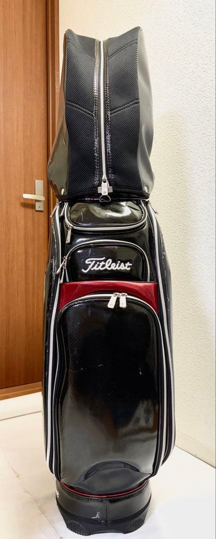 Titleist キャディバッグ 黒/赤