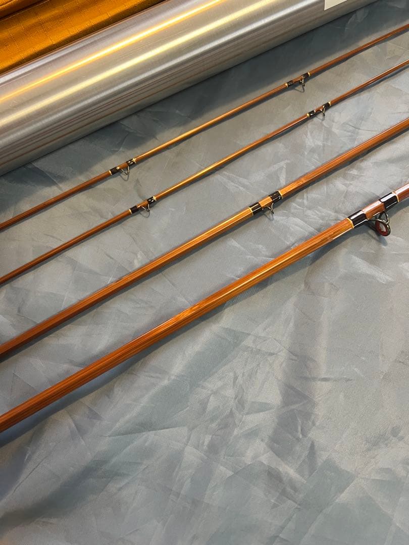 値下げ！　十勝鱒竿　7’9” #4 マキリ！！　3本継ぎ！橋本ロッド ！