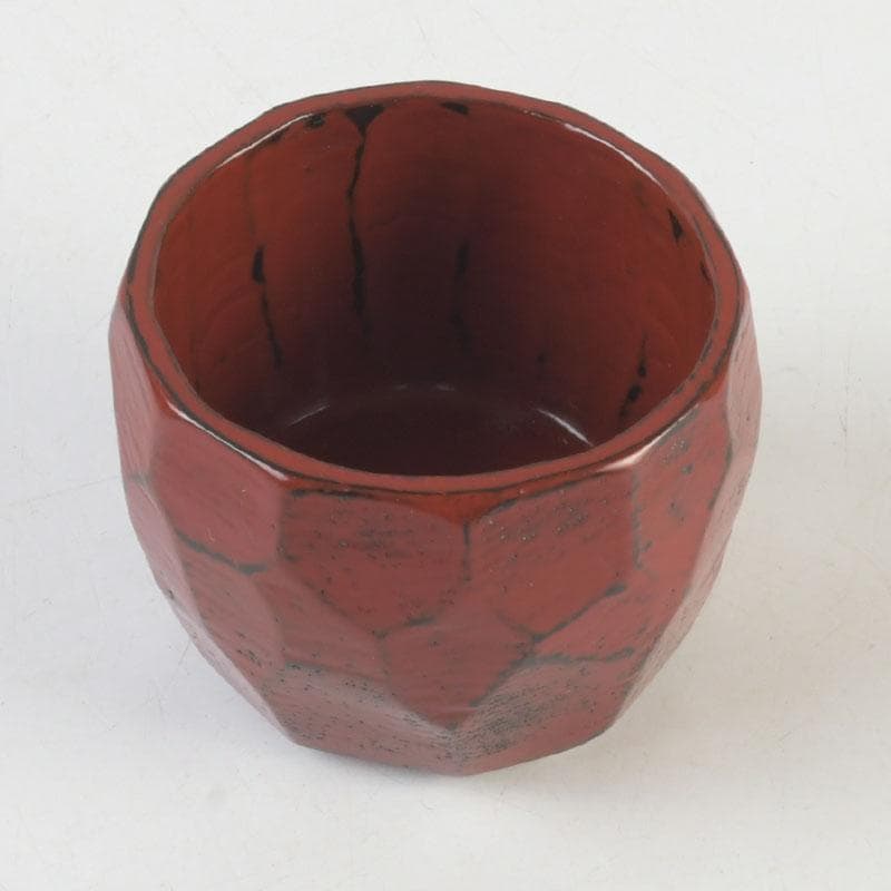 時代漆器　根來塗　ぐい呑　酒器　在銘　V　9856