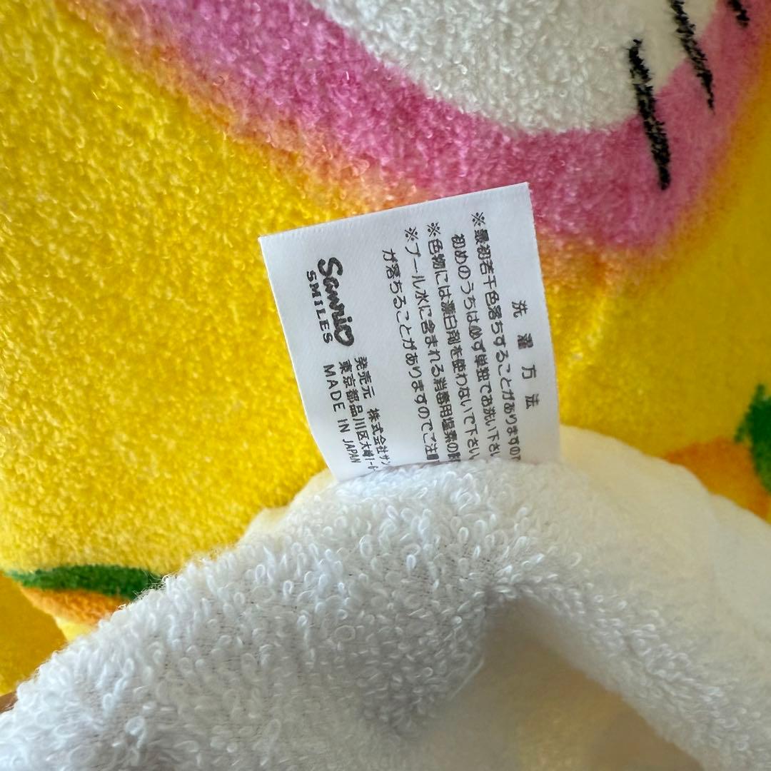 美品　サンリオ　ハローキティ⭐︎トロピカル⭐︎ フルーツ　ハイビスカス　ラップタオル