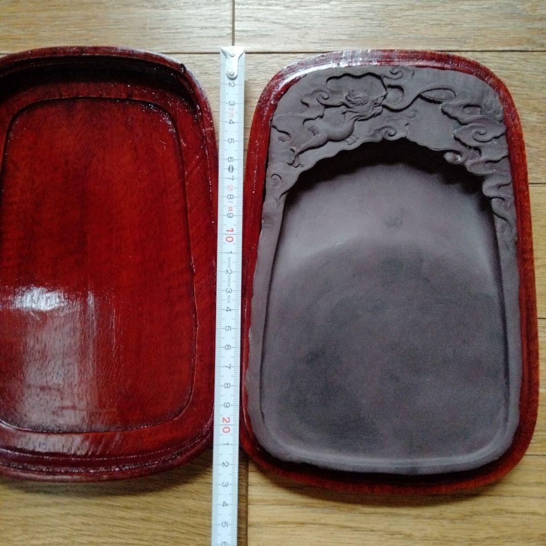 中国骨董【大型龍雲古端渓】旧蔵極品コレクション希少細工精密龍彫定価6000人民元