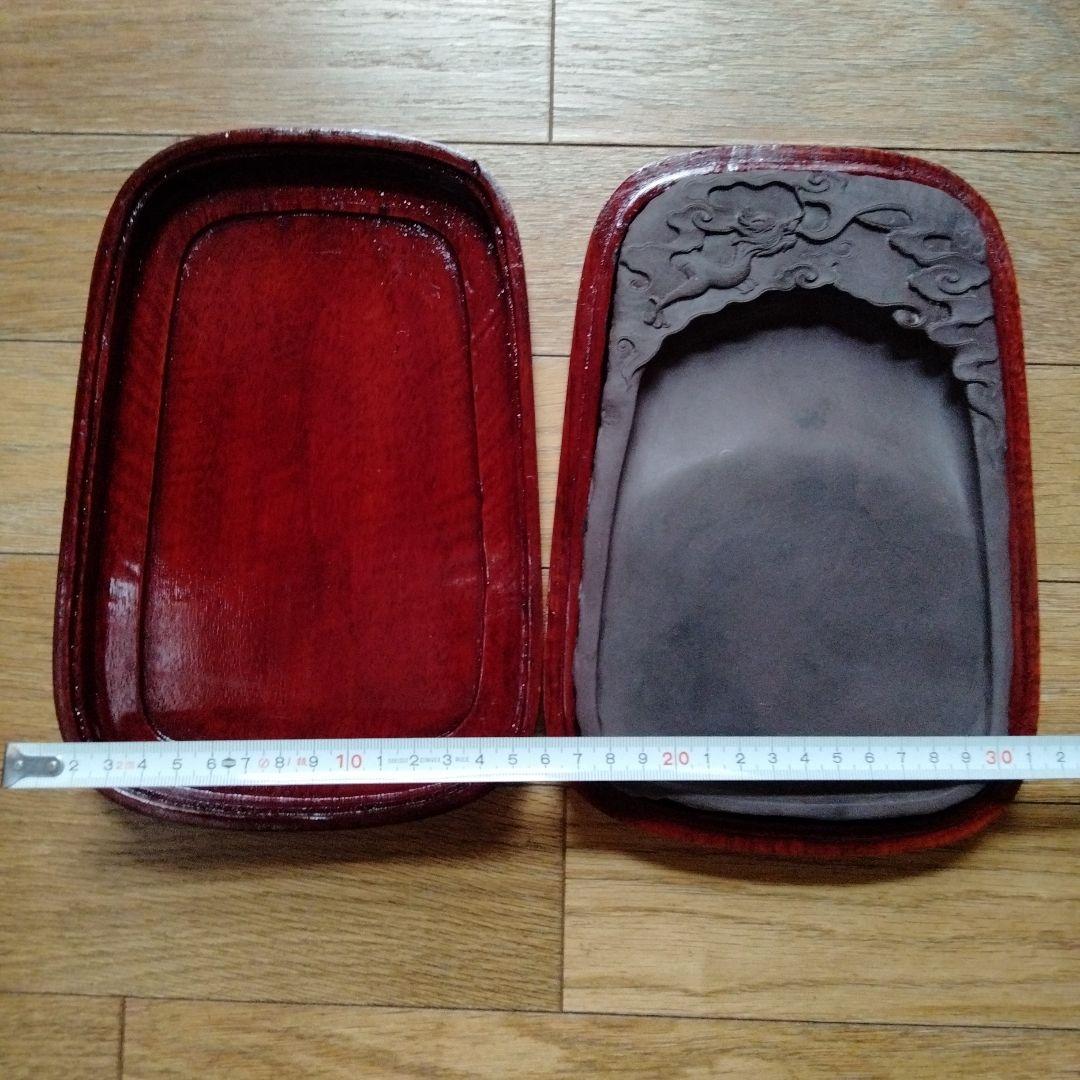 中国骨董【大型龍雲古端渓】旧蔵極品コレクション希少細工精密龍彫定価6000人民元