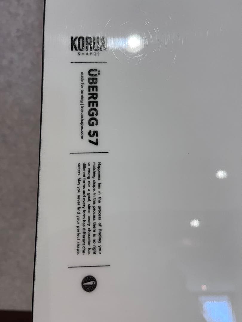 KORUA ÜBEREGG 57 スノーボード ／パウダーボード
