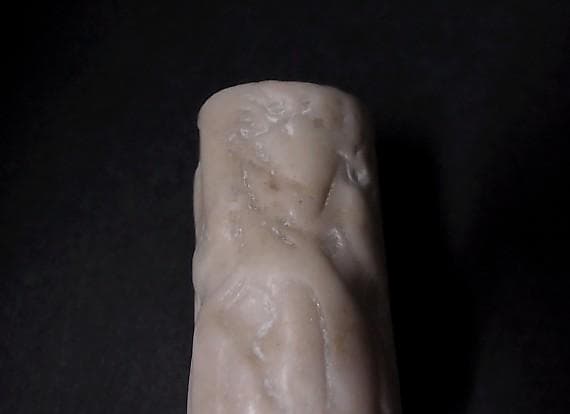 ★B1204★古代石 (259) 大型　円筒印章　古代オリエント　出土品