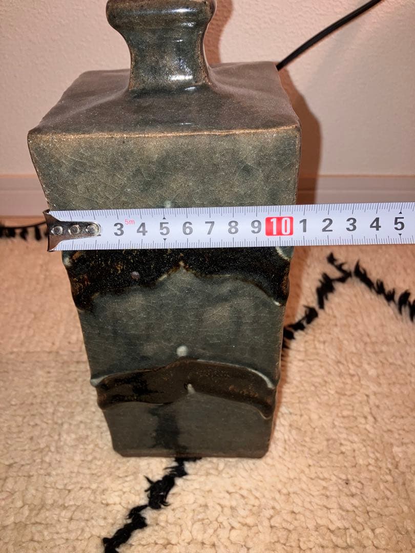 武内晴二郎　花瓶　呉須釉　河井寛次郎　森山窯　民藝　沖塩明樹