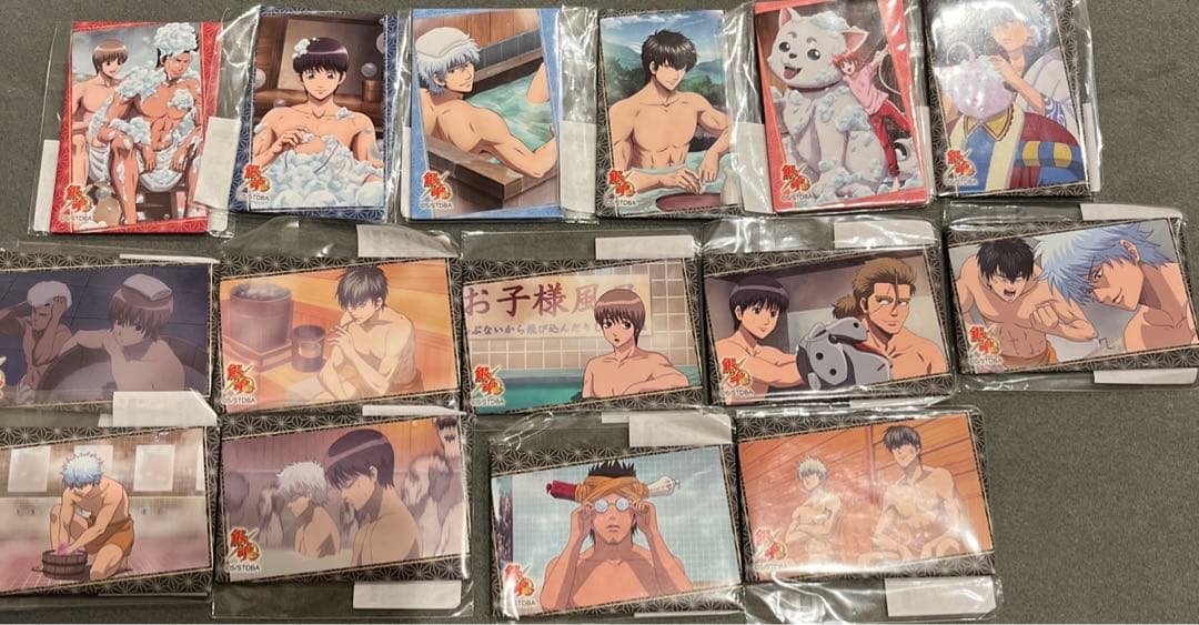 銀魂 楽天コレクション お風呂 スクエア缶バッジ アクリルスタンド　全15種