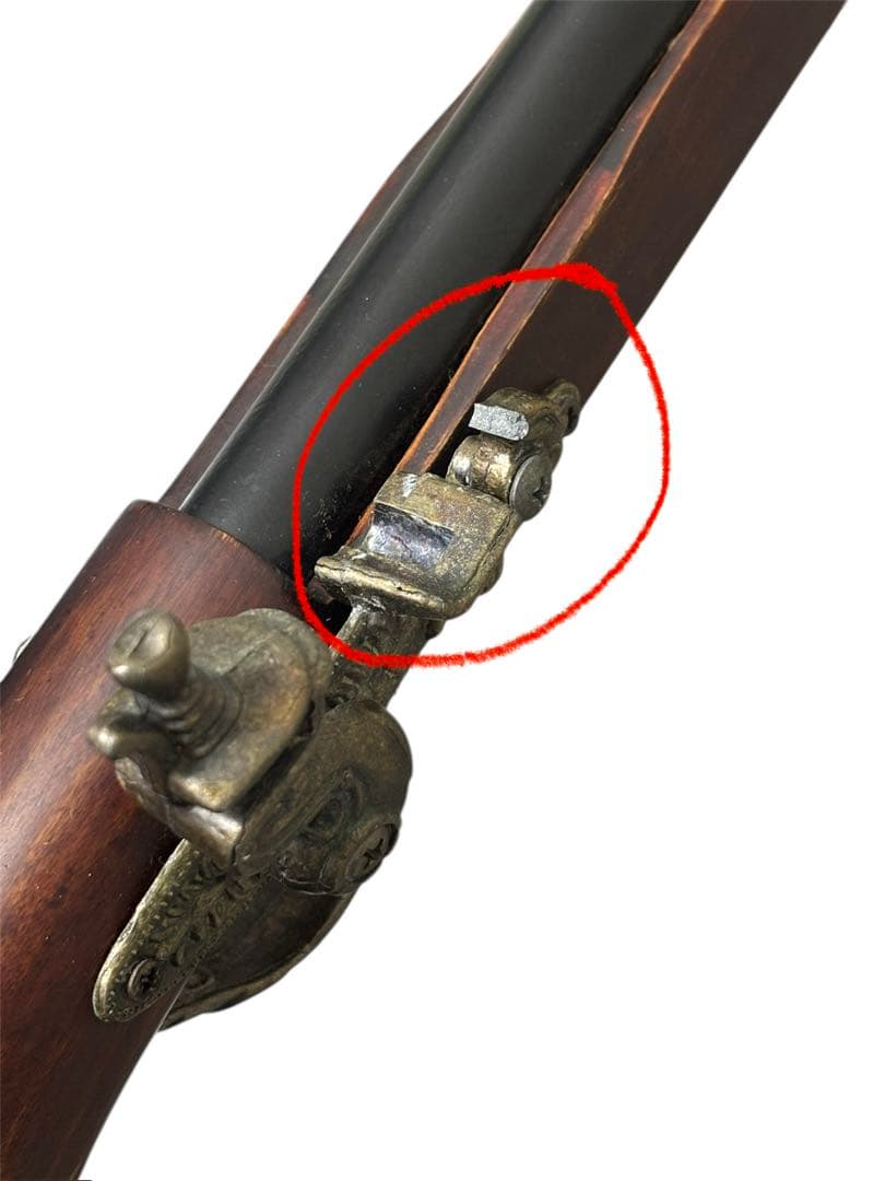 【中古】アンティーク風火縄銃レプリカ装飾品破損あり 汚れあり ジャンク品