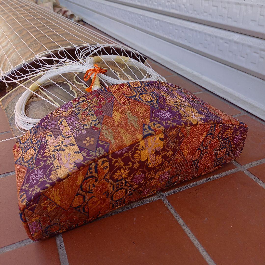 和楽器 琴 くり甲 紅木 上角巻 琴柱付属