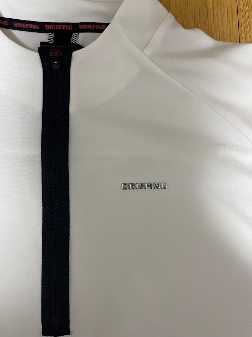 BRIEFING ハーフジップシャツ ホワイト